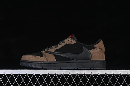 All Categories Air Jordan Jordan Series Basketball Shoes Air Jordan 1 Low High-end Customized Low-top Sneakers Travis Scott